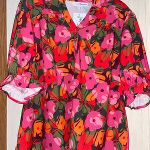 Michelle McDowell Top Parker Make Me Blush Pink size XL